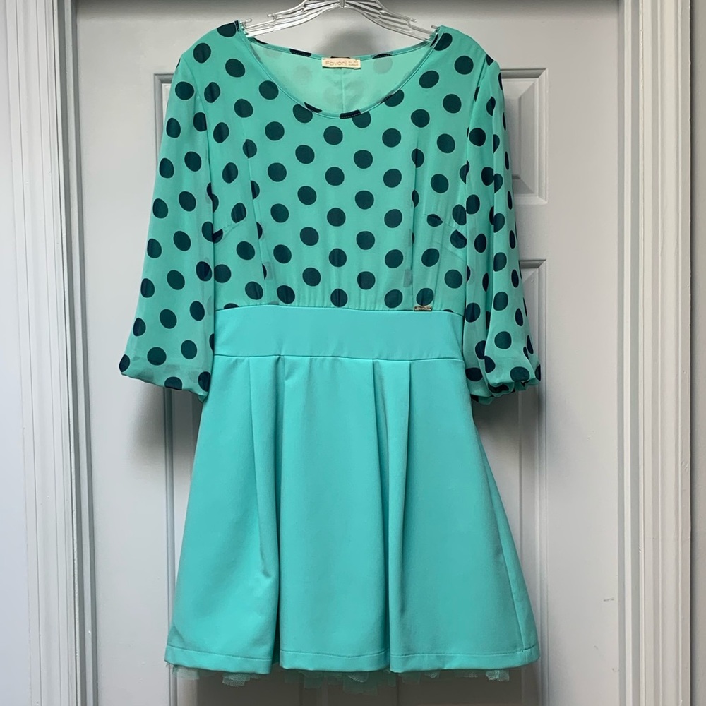 🎉2x HP🎉 Favori Green Dress SZ EU 40